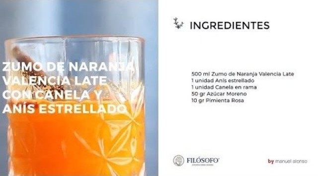 Receta: Infusión de zumo de naranja València Late con canela y anís estrellado