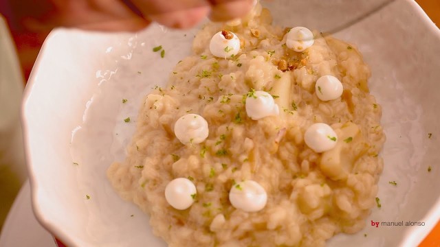 Receta de Arroz Cremoso de Calamar y Lima