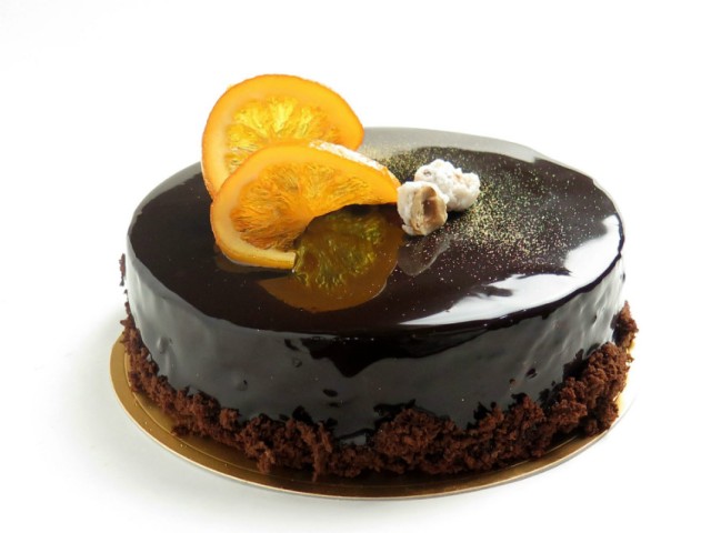 Receta de tarta de chocolate y naranja